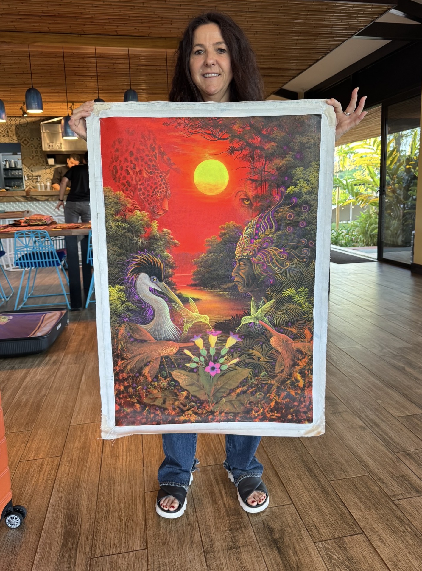 Sol Rojo Amazónico with collector